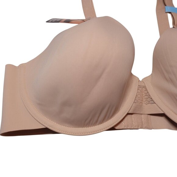 NWT Bali Ultimate Smoothing Lightweight T-Shirt Bra Sz 36C Almond Full Coverage - Picture 3 of 10